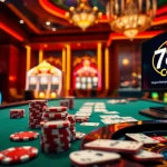Experience the thrill of 789CLUB at a luxurious poker table filled with vibrant chips and cards.
