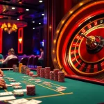 Engage in thrilling gameplay at https://rr88co.net/ with a vibrant casino atmosphere featuring poker and roulette tables.