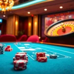 Experience the excitement of trang chu lc88 with vibrant poker chips and a spinning roulette wheel.