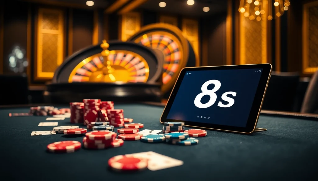 Experience the thrill of 8s casino gaming with vibrant tables and engaging interfaces.