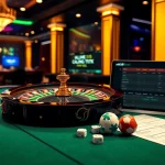 Experience thrilling gameplay at https://mk8th.net/ with a lively casino atmosphere featuring a roulette wheel.