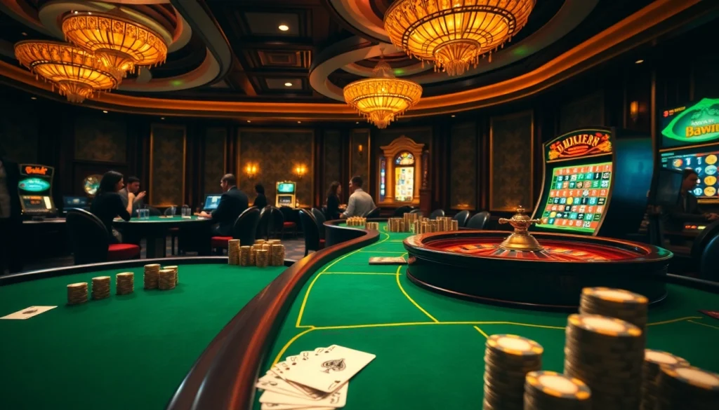 The original hidden wiki guides players navigating a vibrant casino scene with poker chips and roulette wheels.