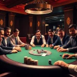 Engaging gamblers at a luxurious casino scene showcasing poker tables and vibrant slot machines from https://hanoiculturetravel.com/.