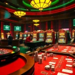 The hidden wiki reveals unique online gambling experiences at a bustling casino, filled with vibrant roulette and poker tables.