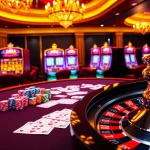 Engaging gambling action at ABC8 with poker chips and a vibrant casino atmosphere.