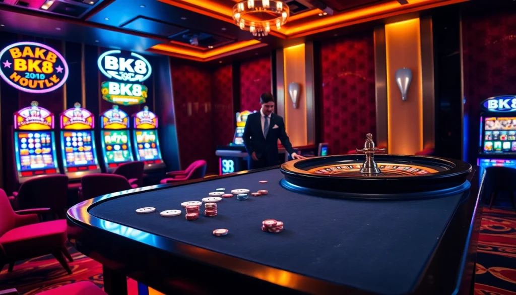 Experience thrilling gameplay at BK8's vibrant casino with engaging tables and exciting games.