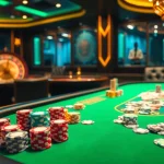 Experience thrills at DH88 as players engage in high-stakes poker with colorful chips and cards.