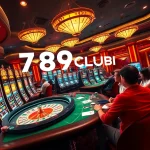 Exciting gameplay at 789CLUB showcasing casino tables and slot machines in a vibrant environment.