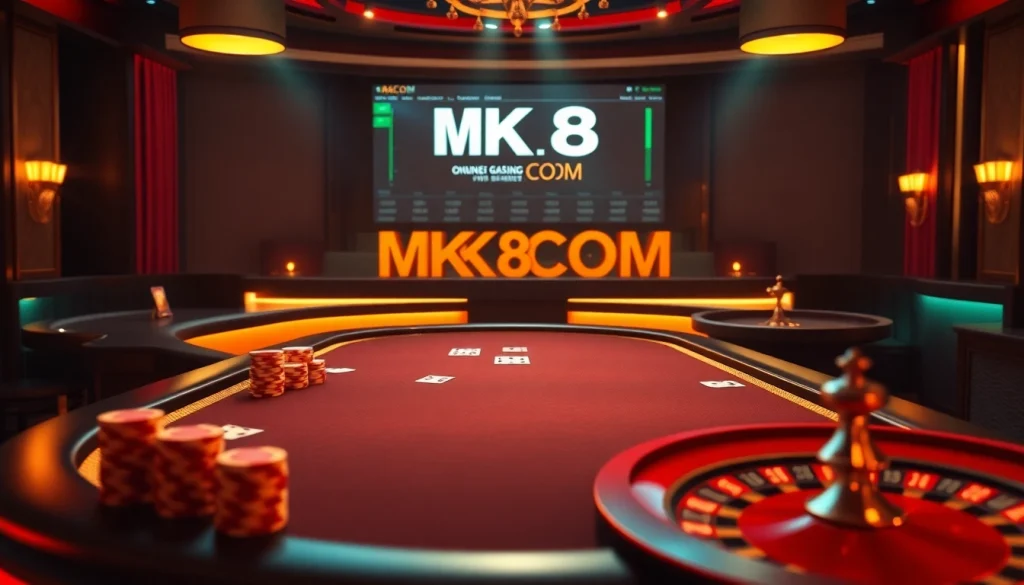 Engaging gamblers with vibrant odds at MK8.COM's luxury poker table experience.