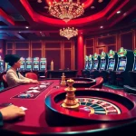 Hitclub showcases an exciting casino scene with poker tables, roulette, and vibrant slot machines.