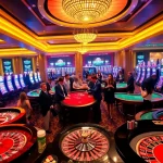 Excited players enjoying games at the luxurious 789BET casino environment.