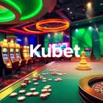 Kubet gaming experience showing vibrant casino tables and slot machines for online gamblers.
