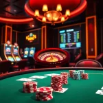 Engaging SX88 poker game scene highlighting chips, cards, and excitement in a luxurious casino setting.