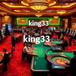 Experience the excitement of king33 at a luxurious casino with players engaged in thrilling games.