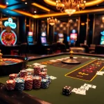 Experience the excitement of GO8 as players engage in thrilling casino games at a luxurious gaming table.