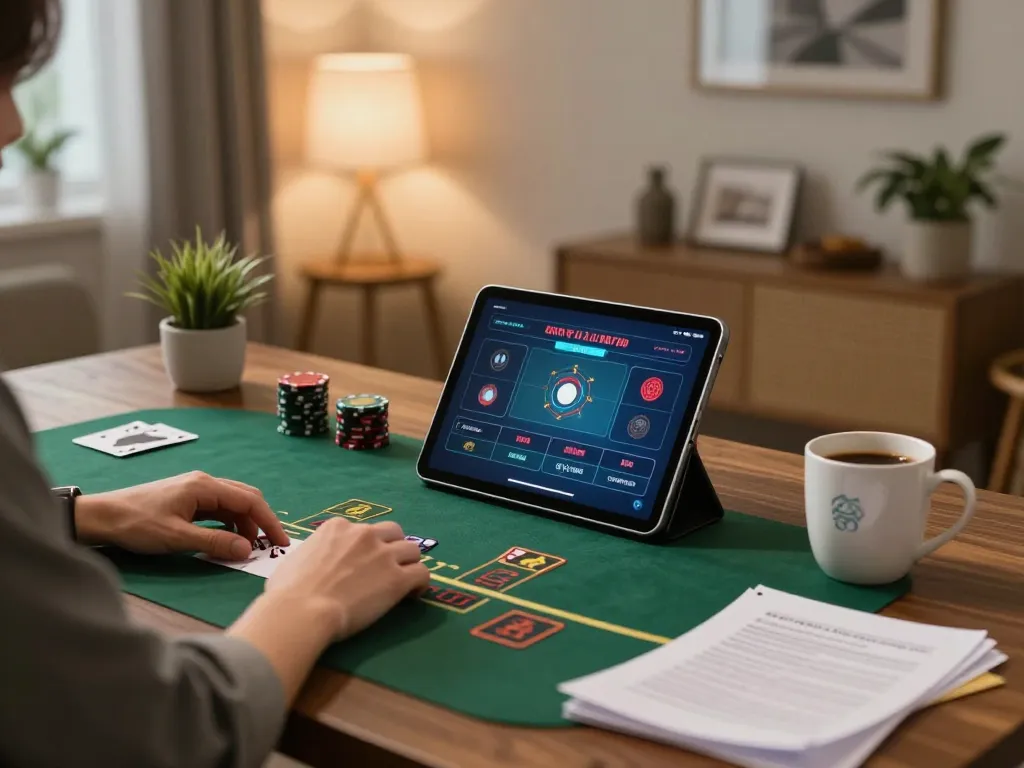 Engaging in TR88 online blackjack strategy with live dealer from a cozy home setup