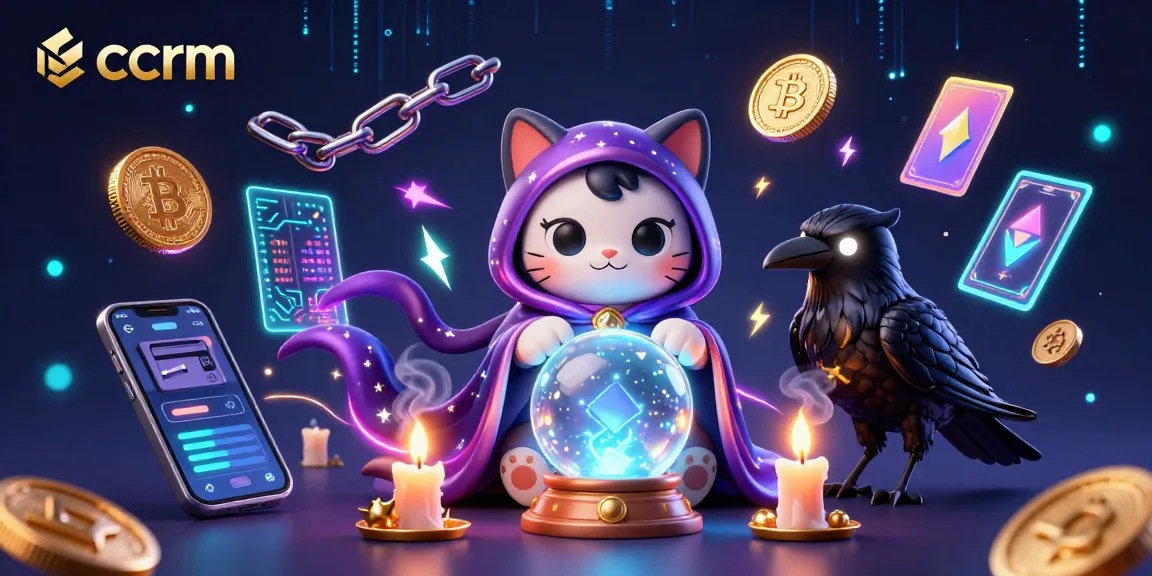 Engage with ccrm's captivating gambling scene featuring mystical elements and cryptocurrencies.